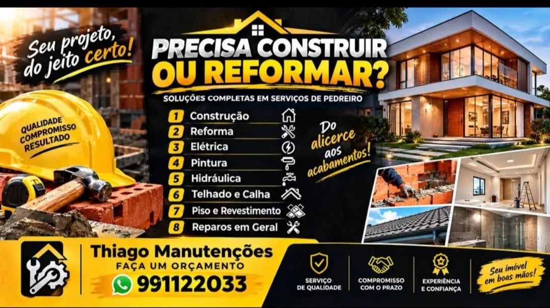 Pedreiro Reforma e Gerais