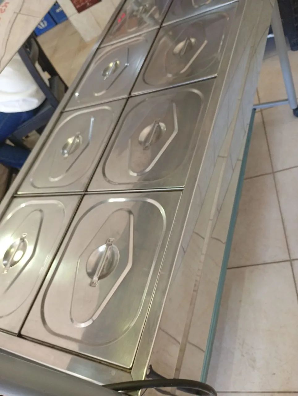 Self service inox com 8 cubas excelente - Foto 3