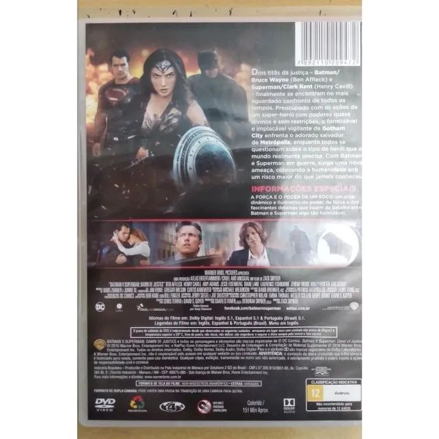 DVD Batman vs Superman a Origem da justiça original - Foto 2