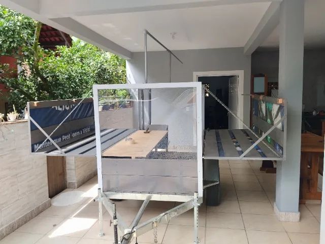 Carretinha reboque adaptada para camping - Foto 3