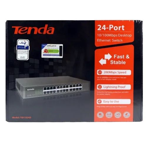 Switch Tenda Tef1024d 24 Portas 10/100