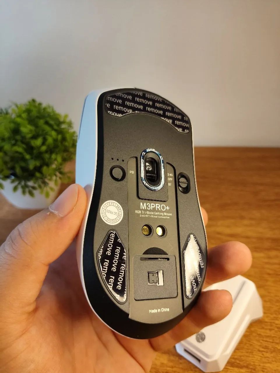 Mouse Gamer Smailwolf M3 tri mode com base  - Foto 4