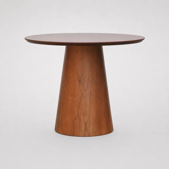 Mesa de Jantar Decorise Base Cone Cinamomo Ø90 Seminova