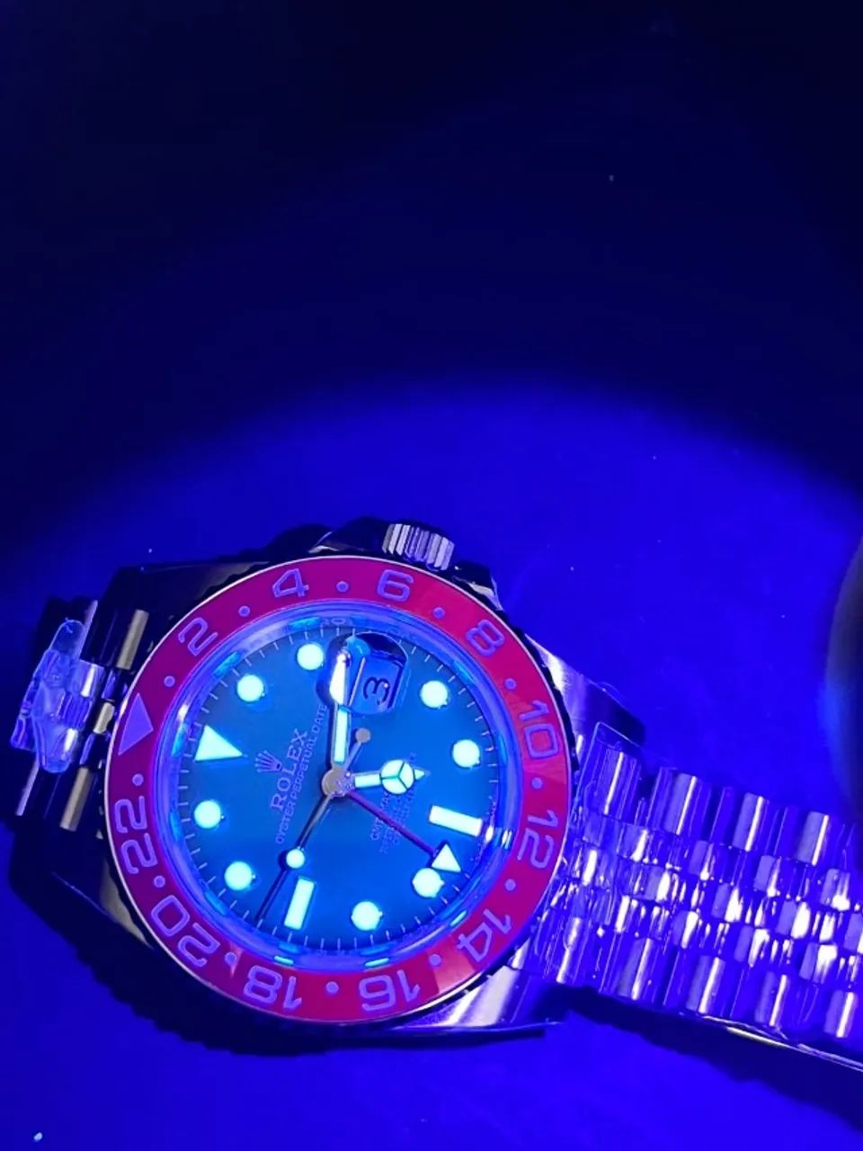 Relógio Rolex GMT-Master II "Pepsi" Jubilee Ref: 126710BLRO Super C - Foto 3