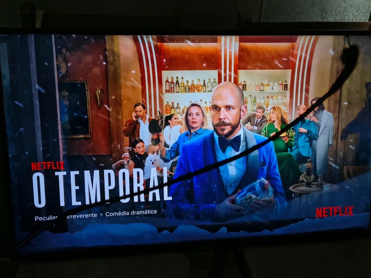 Smart tv 41?  com tela danificada