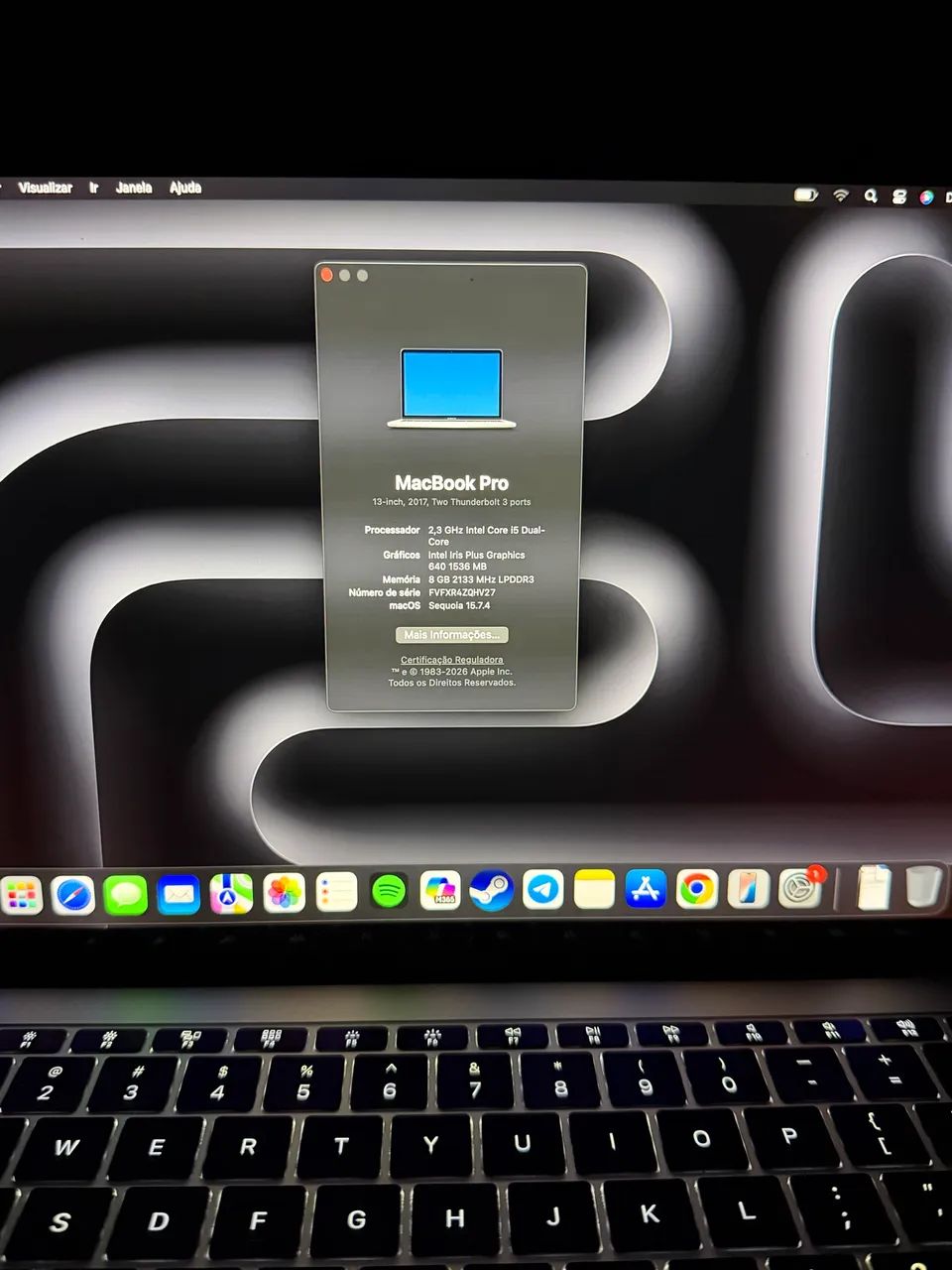 MacBook Pro 13? 2017 i5 | 8GB RAM | SSD 256GB | macOS Sequoia