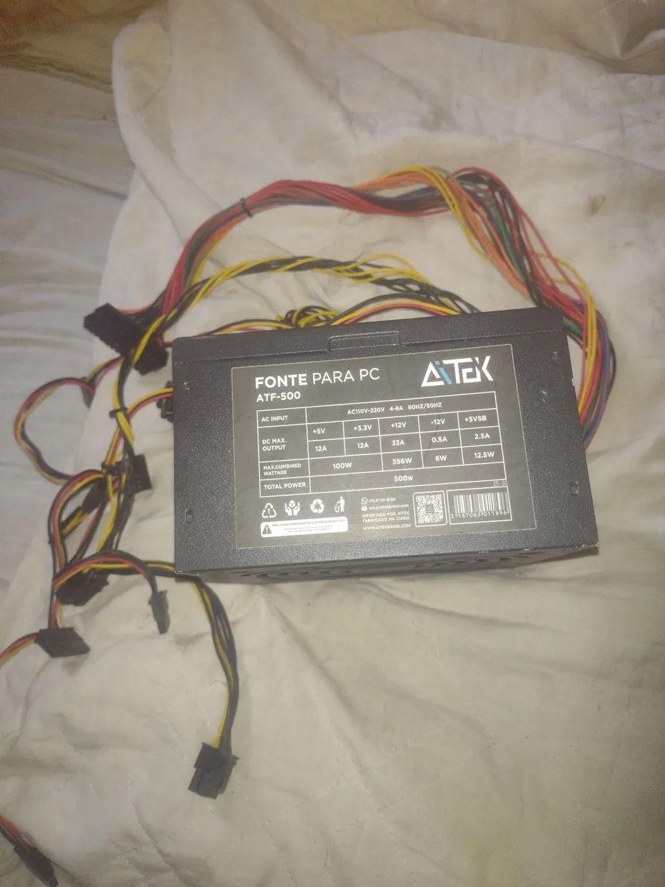 Fonte ATX 500W(AITEK) 180$