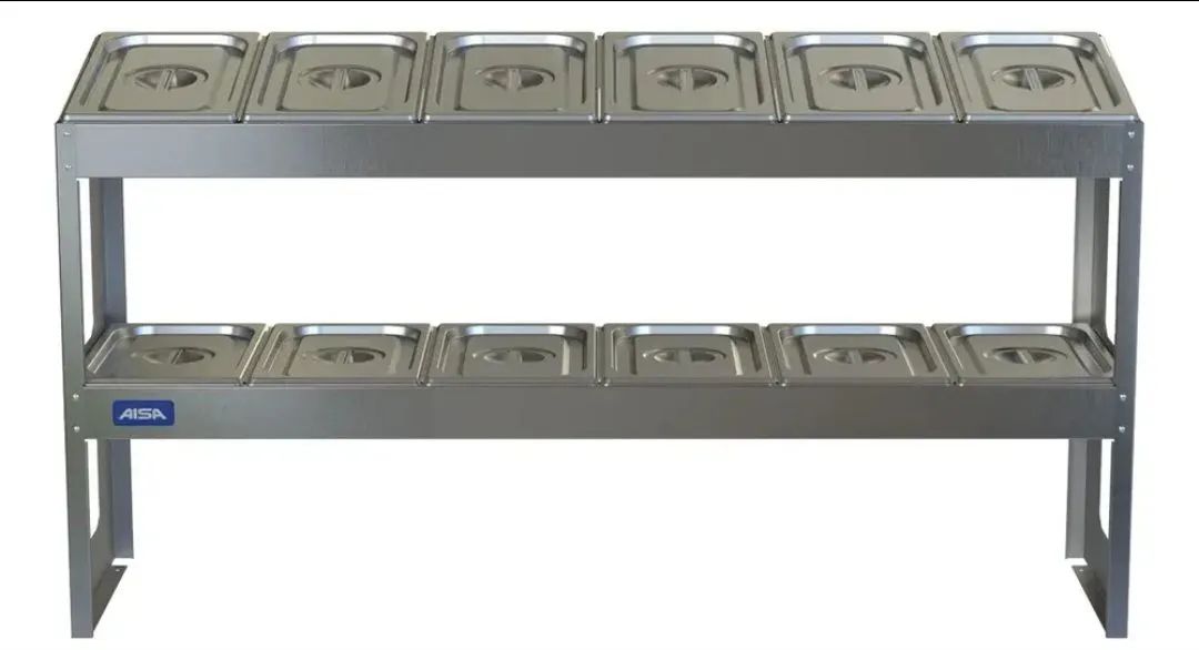Condimentadora de mesa inox 18 cubas 