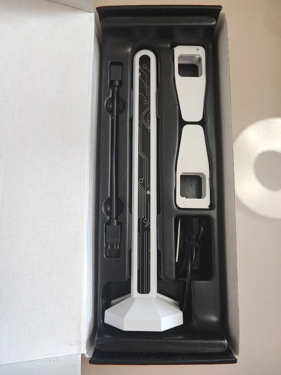 Suporte Vertical para GPU Aigo Branco ARGB  - Foto 2