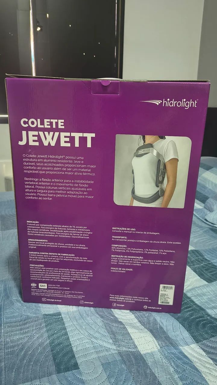 Colete Jewett da Hidrolight TAM P (PARA COLUNA) - Foto 5
