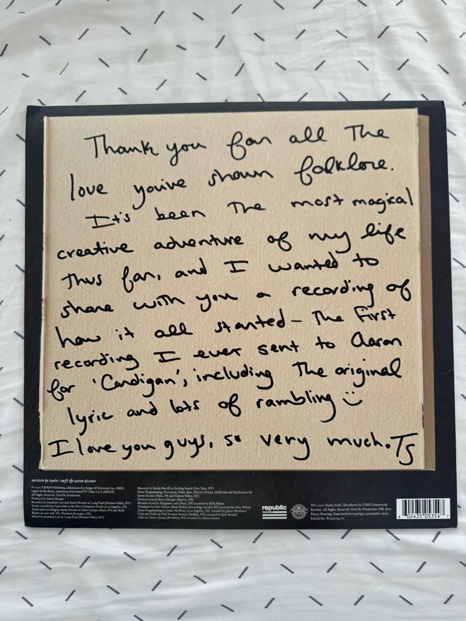 Cardigan (+ Songwriting Voice Memo) Vinil 12 Polegadas Taylor Swift - Foto 3
