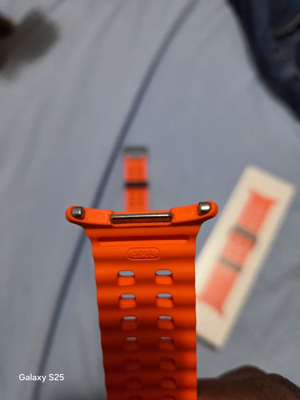 Pulseira ORIGINAL SAMSUNG para Galaxy Watch Ultra - laranja  - Foto 2