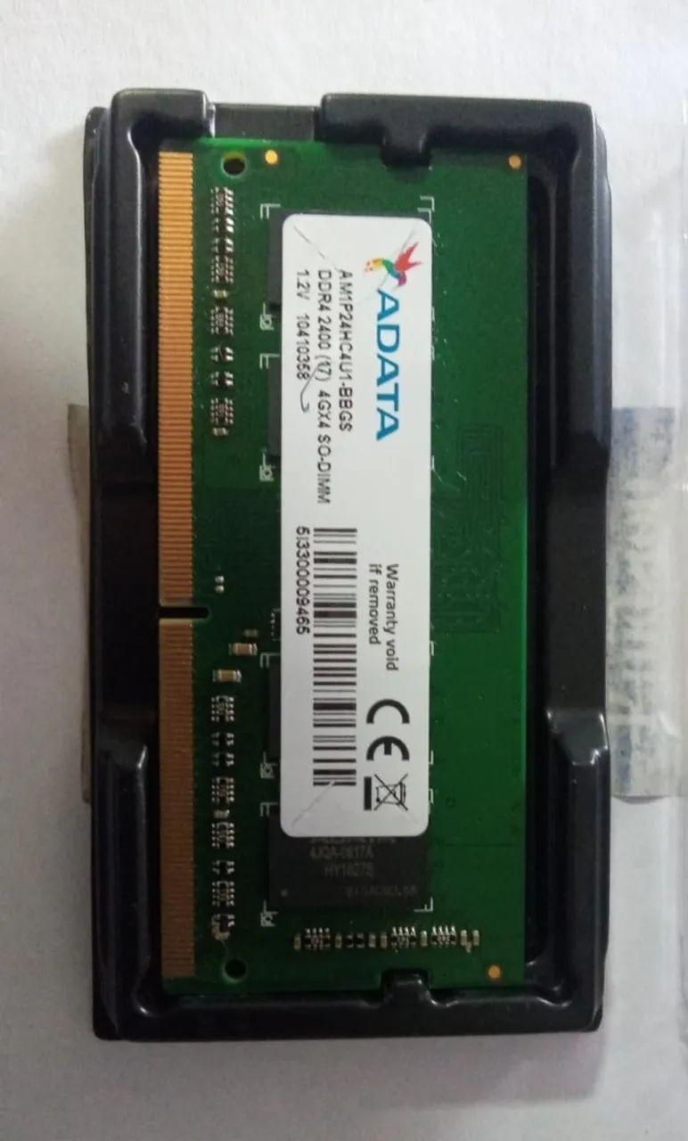 Memória Para Notebook DDR4 4GB 2400Mhz Adata/Samart - Foto 2