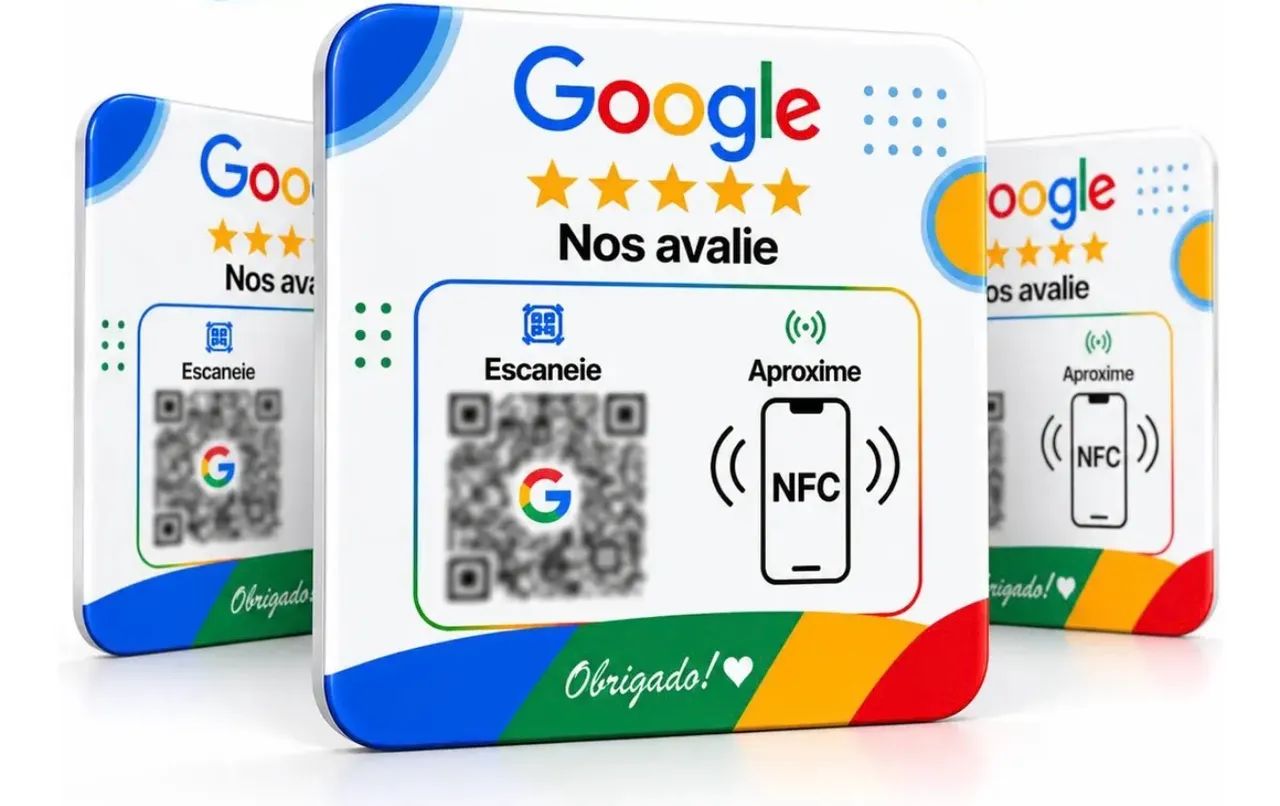 Placa de Avaliação Google - Novidade 