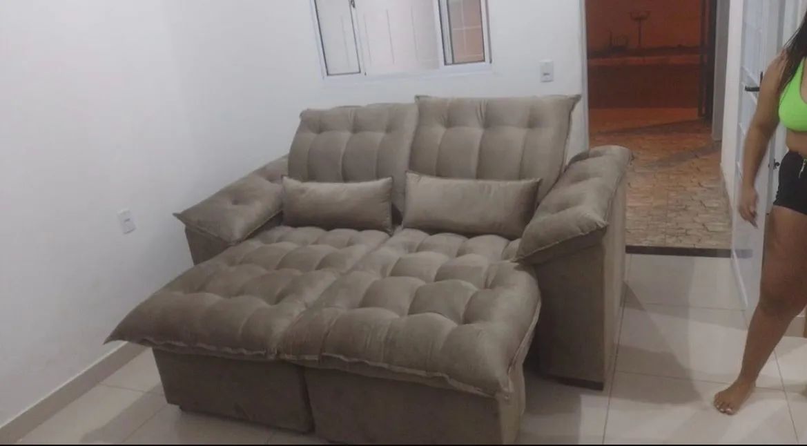 Sofá retrátil e reclinável (1300 por metro) - Foto 2