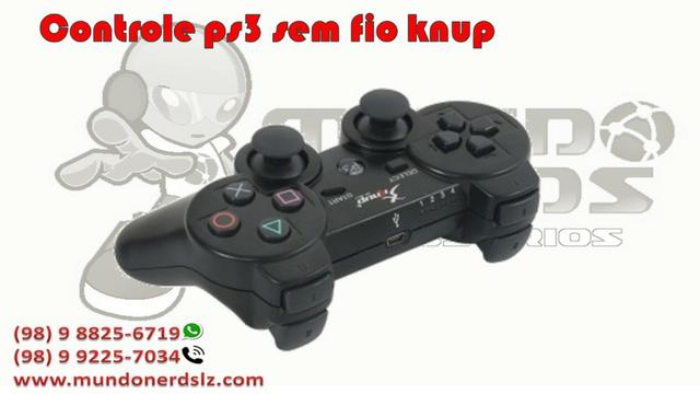 Controle ps3 sem fio Knup 8m em são luis ma - Foto 3