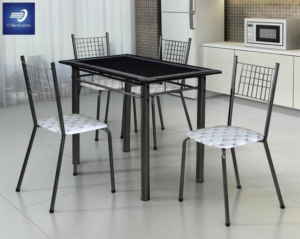 Sala de Jantar com 4 cadeiras #FreteGRÁTIS* #Garantia #Lacrado