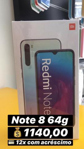Lacrado - Xiaomi Redmi Note 8 64GB Branco - Com Garantia