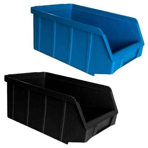 Gavetas Nº3 Preto/Azul Plástico Usadas Bom Estado Estante Gaveteiro Organizador Empilhável