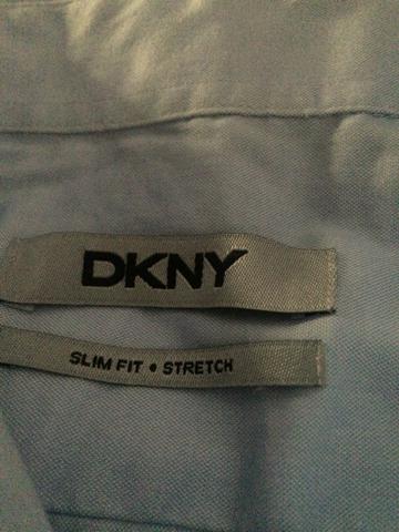 Camisa Dkny TAM 3 azul claro slim