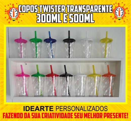 Copo Twister 300ml e 500ml Personalizado - Foto 2