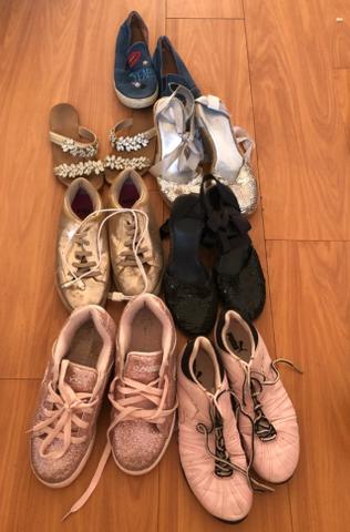 7 pares de sapato tam 37 por 180 reais