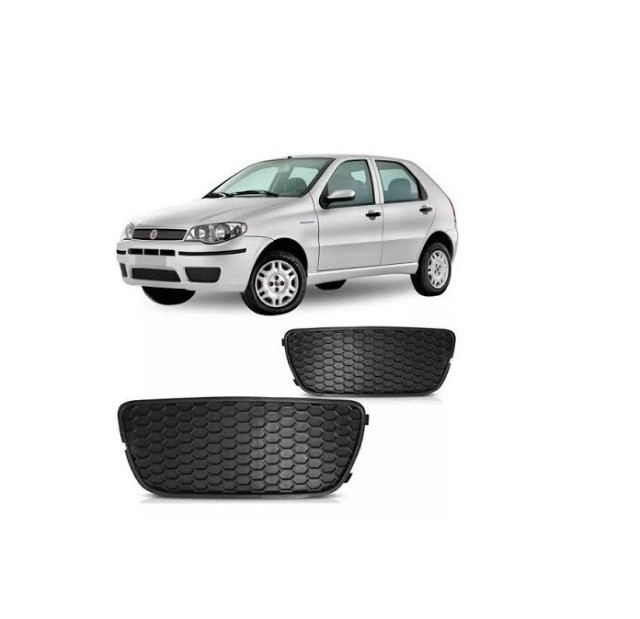 Grade Moldura Para-Choque Farol de Milha Palio siena Sem Furo valor unidade