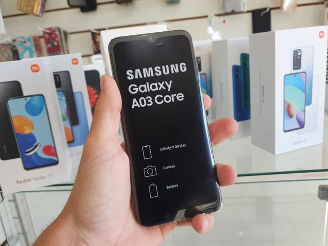 Smartphone Samsung Galaxy A03 Core 32GB Preto 4G<br><br> - Foto 3