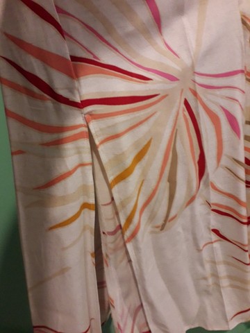 Vestido Longo Festa Cor Creme Viscose - Foto 2