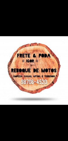  Poda frete e limpeza de casas apartamentos e terrenos * 