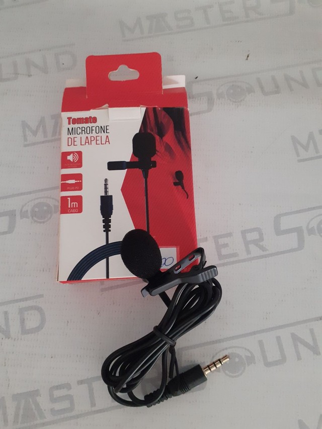 Microfone de lapela. Novo. 