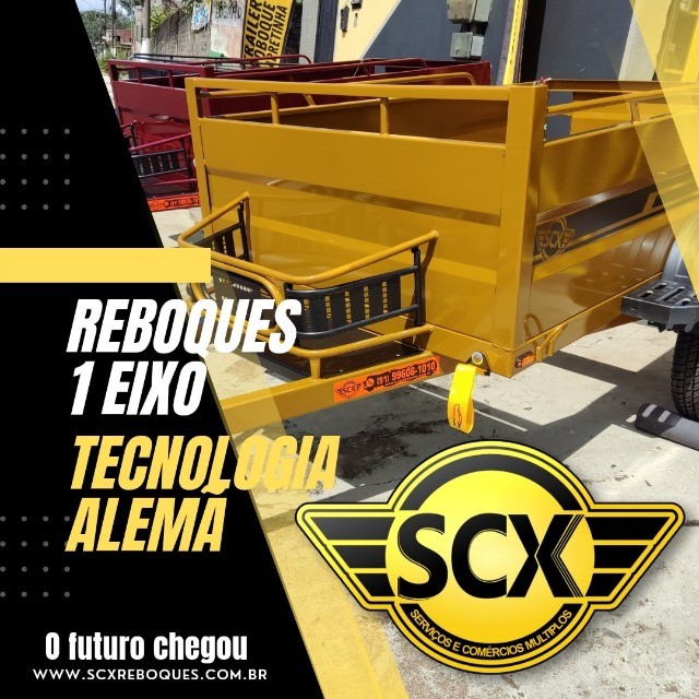 Carretinha Reboque SCX1T - Lançamento - A melhor carretinha do Brasil - Tecnologia Alemã