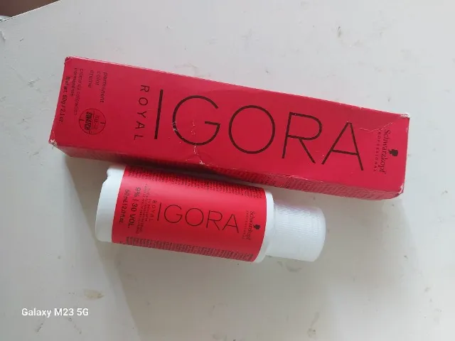 Kit Igora 8.77, 0.77, Flamingo e Água Oxigenada 30vol