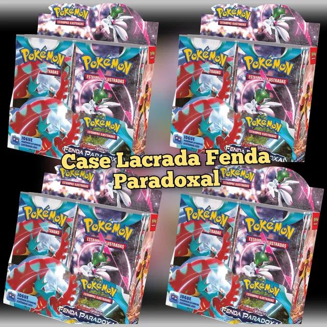 Box Lacrada 36 Boosters Cartas Pokémon Tcg Original Copag