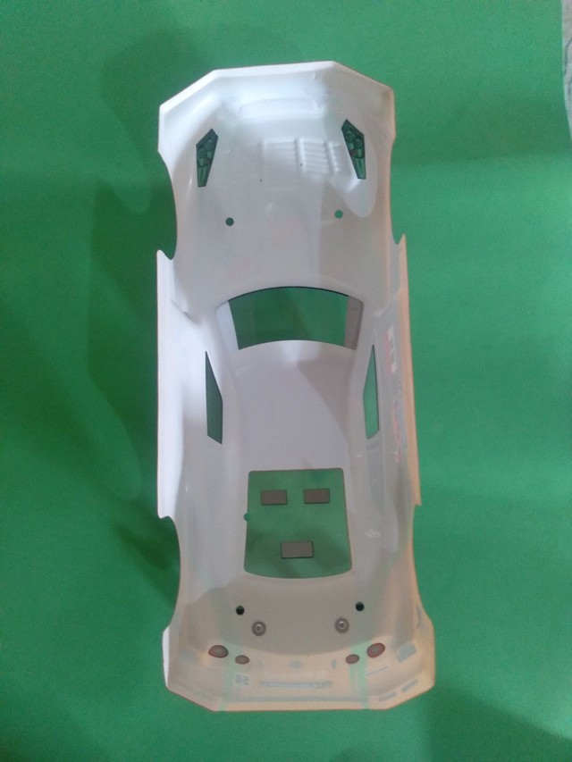 BOLHA PELÍCULA CAR BODY SHELL FRAME 1/16 THUNDER - Foto 5