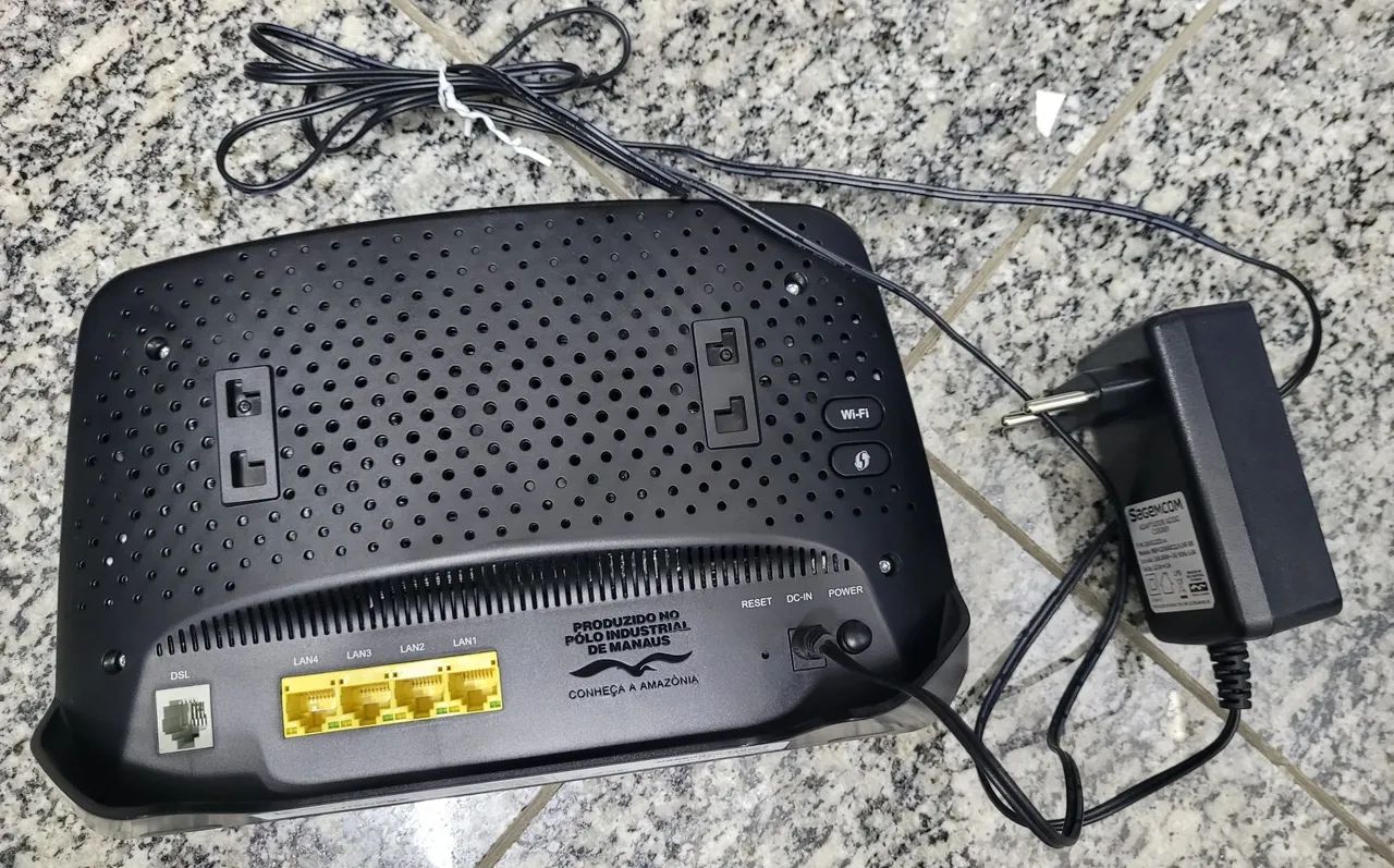 Roteador Modem DSL RJ11 Oi Sagecom 04 LAN - Foto 2
