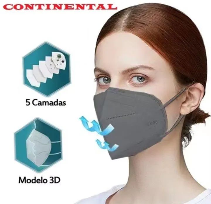 Máscara Facial KN95  - Pacote com 10 unidades - Foto 4
