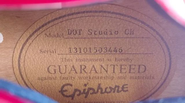 Guitarra Epiphone Dot Studio Custom Shop - Foto 2
