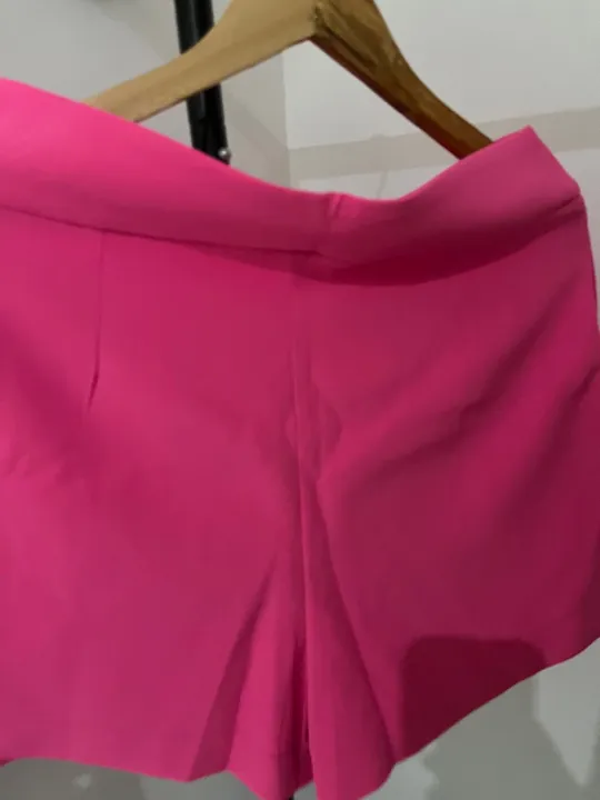 Short Pink de alfaiataria e confortável