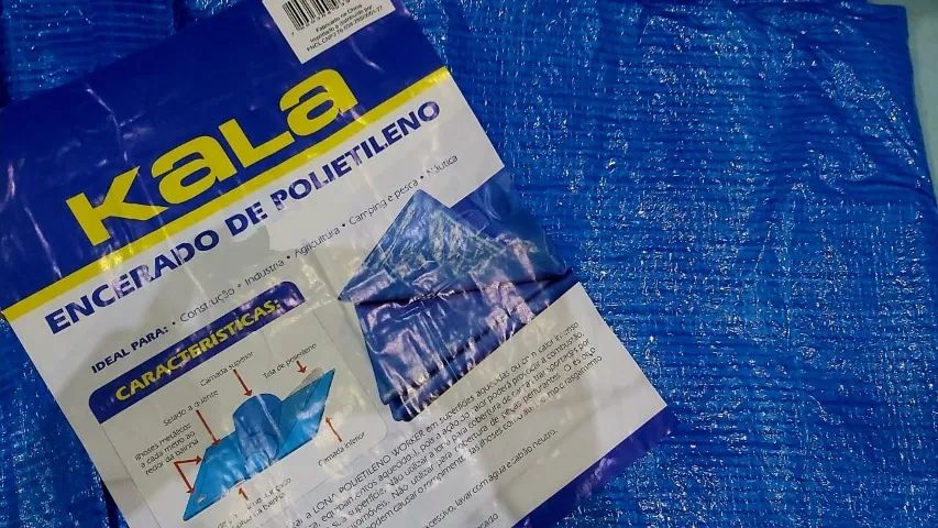 lona encerado polietileno 7mx5m 350877 kala 100 micra - Foto 2