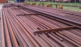 Trilhos selecionados TR32-37-45-50-57-68: barras de 6 a 12 metros