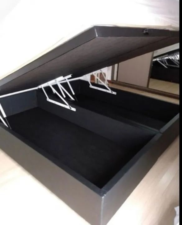 Box King baú (anúncio referente a cama king cabeceira e colchão vendido separado) - Foto 3