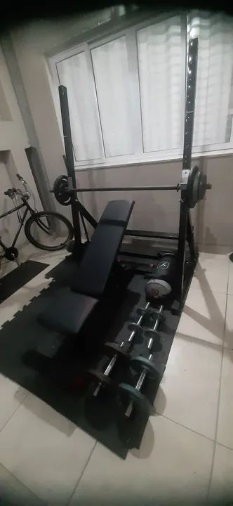 Rack de musculação completo