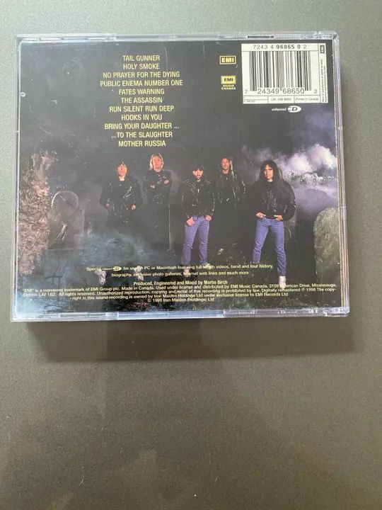Cd Iron Maiden No Prayer For The Diyng importado Canadá  - Foto 2
