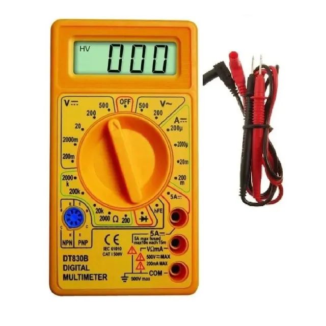 Multimetro Digital Com Cabo De Multiteste Testador Ac Dc