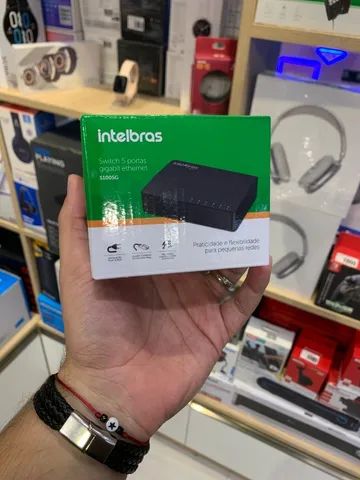 Switch de 5 Portas Não Gerenciavel IntelBras - Produto Novo - Parcelamos Sem Juros