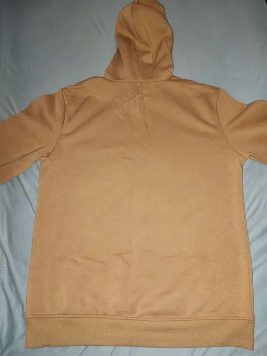 Blusa de Moletom com Capuz Bege - Foto 4