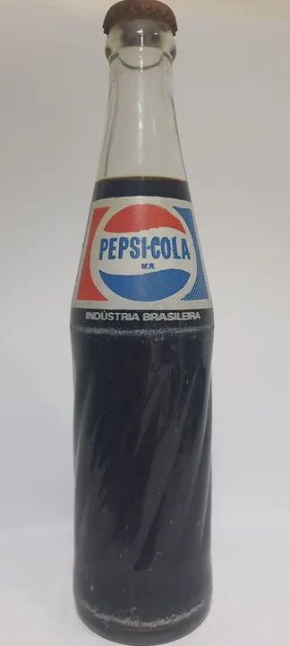 Antiga Garrafa de vidro Pepsi-Cola Lacrada 284ml