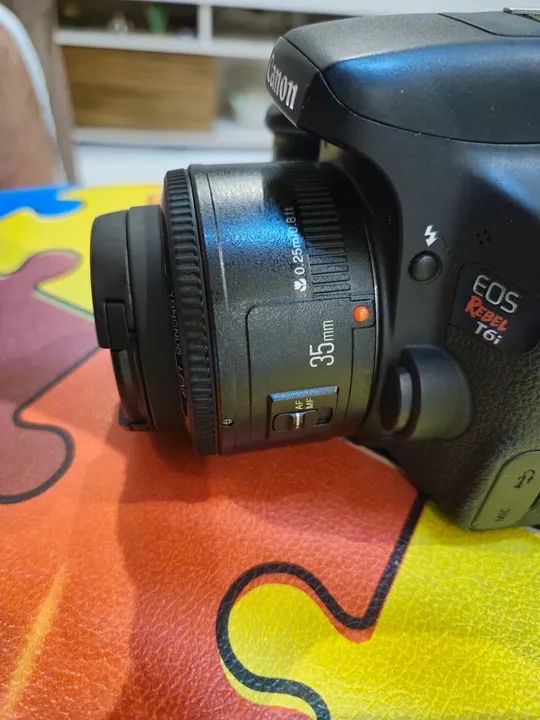 Câmera Canon Rebel T6i - Foto 4