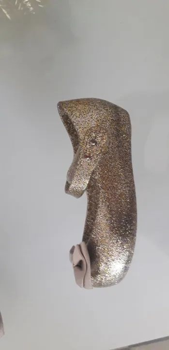 Sapatilhas Melissa Baby Glitter Dourado - Foto 3